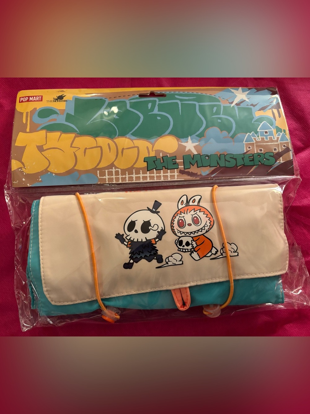 Pop Mart The Monsters Blue & Cream Cosmetic Roll